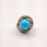 Load image into Gallery viewer, 21005640 Diamond and Turquoise Ring