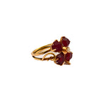 Load image into Gallery viewer, 21006982 Clover Design Garnet Dress Ring