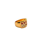 Load image into Gallery viewer, 21024320 18k Yellow Gold Diamond & Ruby Ring