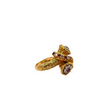Load image into Gallery viewer, 21008986 Yellow Gold Ring with Diamonds & Ruby