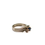 Load image into Gallery viewer, 21006623 Sapphire and Diamond Engagement Ring