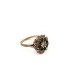 Load image into Gallery viewer, 21005961 Vintage Emerald and Diamond Dress Ring
