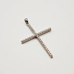 Load image into Gallery viewer, 21008726 White gold and diamond cross pendant