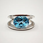 Load image into Gallery viewer, 21002687 Topaz Platinum Ring