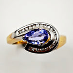 Load image into Gallery viewer, 21000867 Tanzanite Diamond Ring