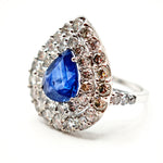 Load image into Gallery viewer, 21012945 Sapphire diamond ring