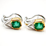 Load image into Gallery viewer, 21012044 Emerald and Diamond Earrings