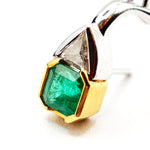 Load image into Gallery viewer, 21012044 Emerald and Diamond Earrings