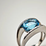 Load image into Gallery viewer, 21002687 Topaz Platinum Ring