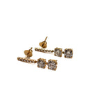 Load image into Gallery viewer, 21008801Lab grown diamond earrings
