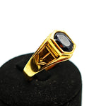 Load image into Gallery viewer, 21005541 Mens Yellow Gold and Sapphire Signet Ring