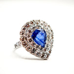 Load image into Gallery viewer, 21012945 Sapphire diamond ring