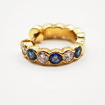 Load image into Gallery viewer, 21008825 Sapphire and diamond earrings.