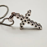 Load image into Gallery viewer, 21009464 White gold diamond cross and chain.