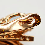 Load image into Gallery viewer, 21012686 14k Rose Gold Topaz Earrings.