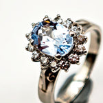 Load image into Gallery viewer, 21000683 Aquamarine Diamond Ring