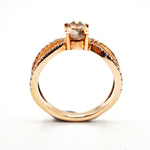 Load image into Gallery viewer, 21012921 Cognac diamond gold ring.