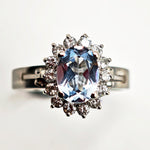Load image into Gallery viewer, 21000683 Aquamarine Diamond Ring