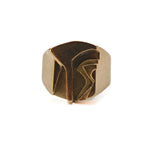 Load image into Gallery viewer, 21012525 Modernist Sculpture Signet Ring.