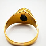 Load image into Gallery viewer, 21005541 Mens Yellow Gold and Sapphire Signet Ring