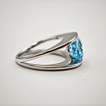 Load image into Gallery viewer, 21002687 Topaz Platinum Ring