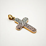 Load image into Gallery viewer, 21004261 Gold Cross set with Diamonds