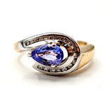 Load image into Gallery viewer, 21000867 Tanzanite Diamond Ring