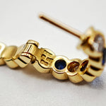 Load image into Gallery viewer, 21008825 Sapphire and diamond earrings.