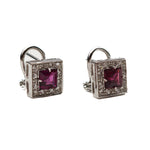 Load image into Gallery viewer, 21011801 Tourmaline and diamond earrings.