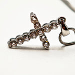 Load image into Gallery viewer, 21009464 White gold diamond cross and chain.