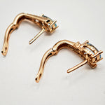 Load image into Gallery viewer, 21012686 14k Rose Gold Topaz Earrings.