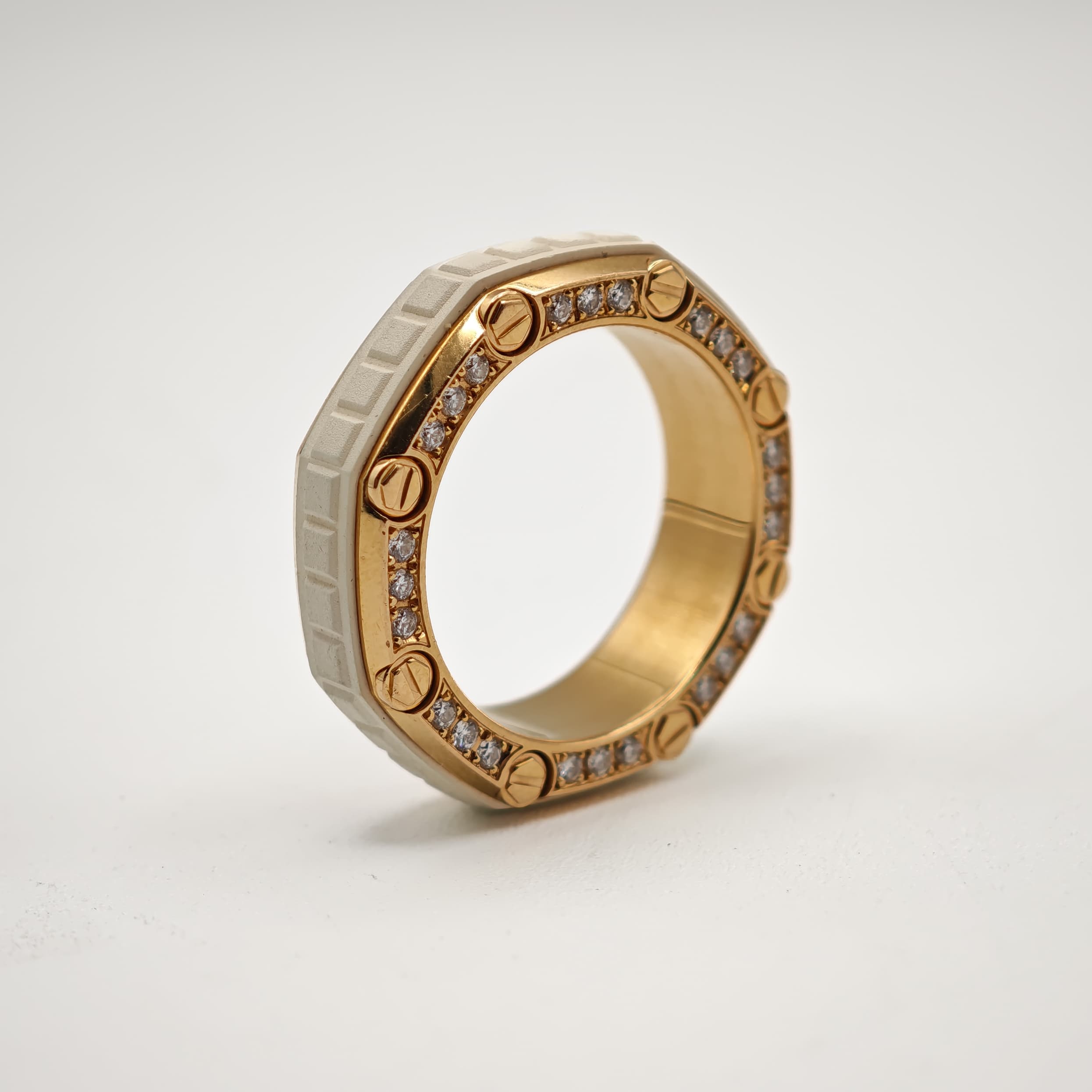 Audemars Piguet Rose Gold Diamond Ring.
