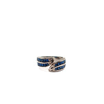 Load image into Gallery viewer, 21001949 Sapphire &amp; Diamond Ring