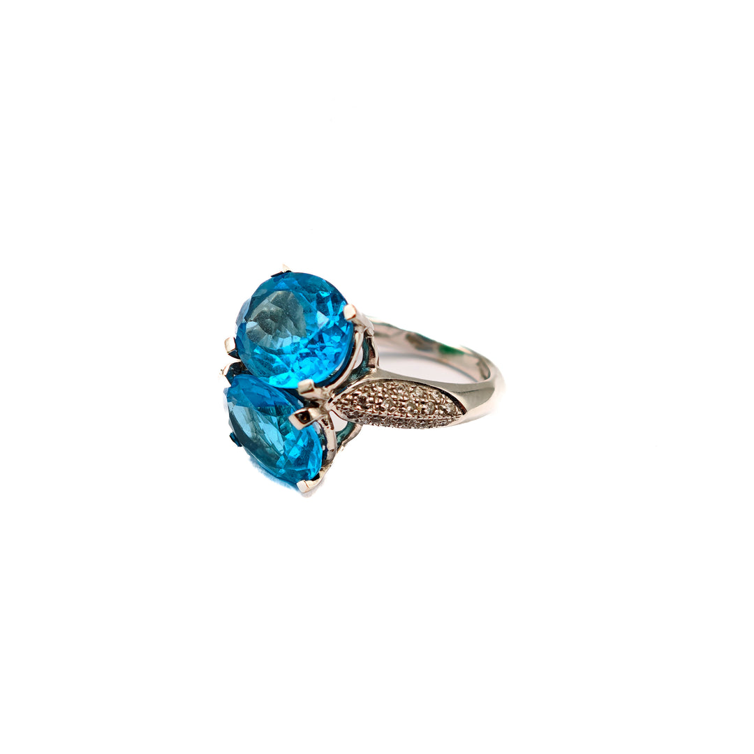 21010248 Antononi Gold & Topaz Ring