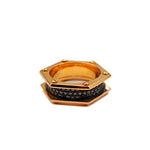 Load image into Gallery viewer, 21022067 Gold and Black Diamond Ring