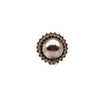 Load image into Gallery viewer, 21015304 Grey Pearl and Diamond Ring