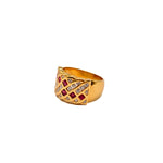 Load image into Gallery viewer, 21024320 18k Yellow Gold Diamond &amp; Ruby Ring
