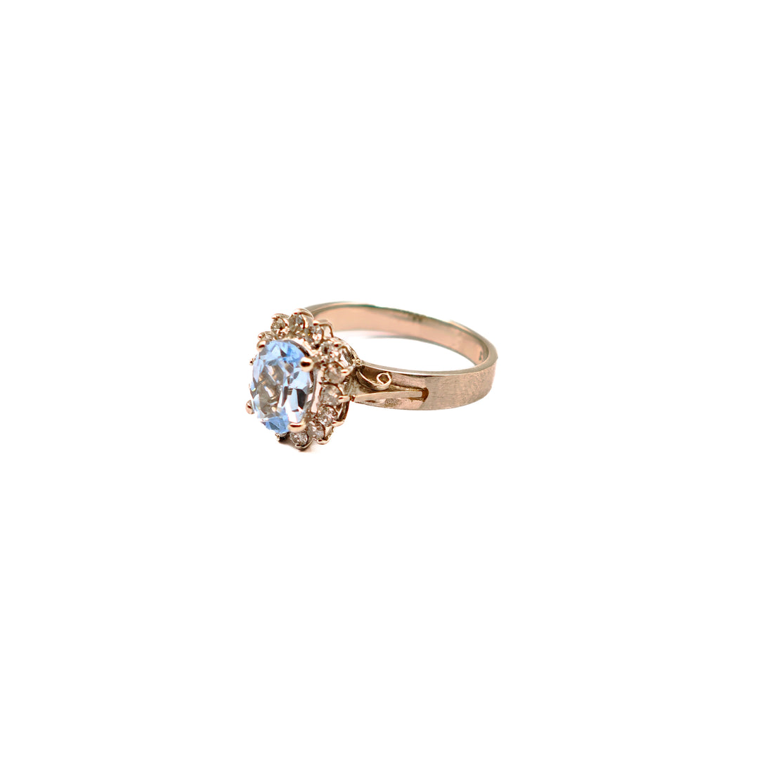 21000683 Spinel Diamond Ring