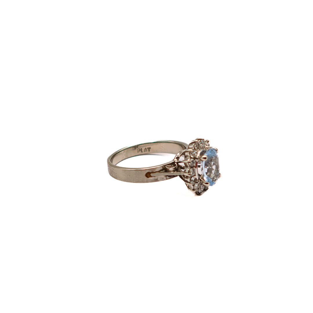 21000683 Spinel Diamond Ring