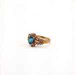 Load image into Gallery viewer, 21019203 Yellow Gold Ring with Topaz &amp; Diamond