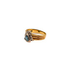 Load image into Gallery viewer, 21015649 Aquamarine &amp; Diamond Ring