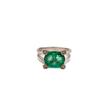 Load image into Gallery viewer, 21002021 Emerald Diamond Ring