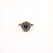 21026645 One platinum Diamond and Sapphire Ring