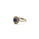 Load image into Gallery viewer, 21026645 One platinum Diamond and Sapphire Ring