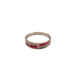 Load image into Gallery viewer, 21000782 Half Eternity Ruby &amp; Diamond Ring