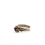 Load image into Gallery viewer, 21006623 Sapphire and Diamond Engagement Ring