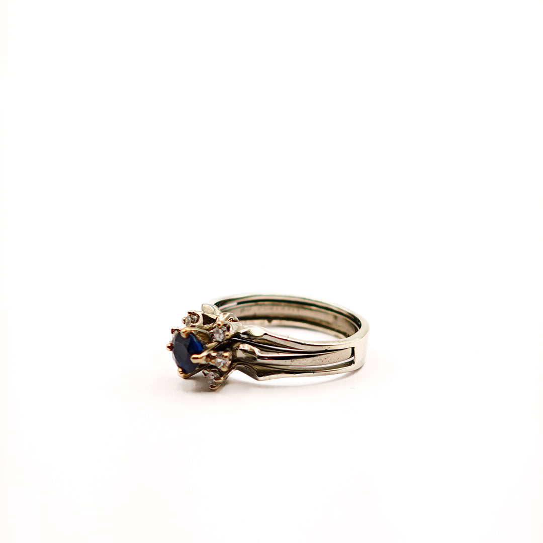 21006623 Sapphire and Diamond Engagement Ring