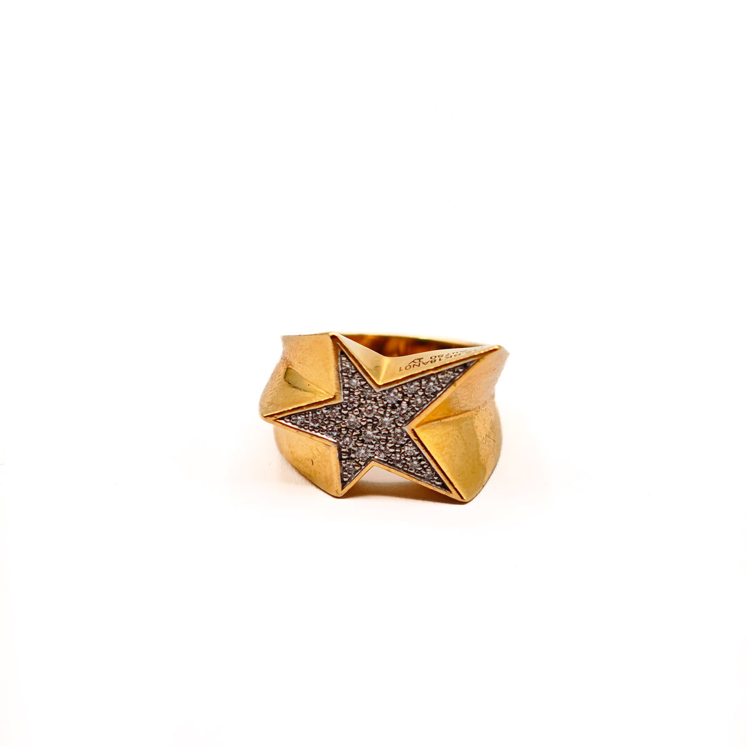 21021008 Diamond Star Gold Ring