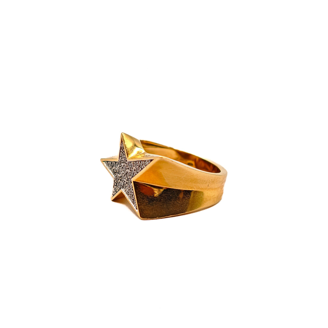 21021008 Diamond Star Gold Ring