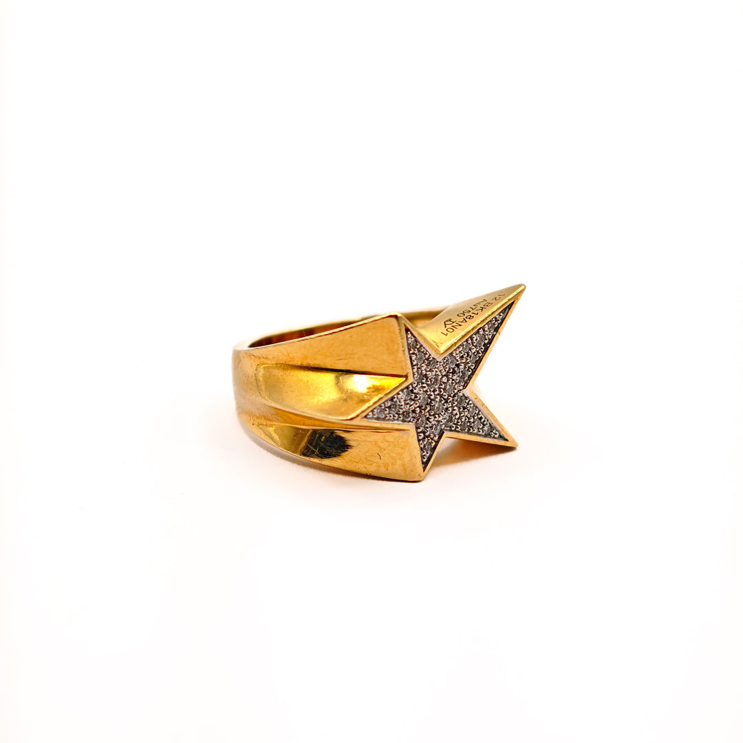 21021008 Diamond Star Gold Ring